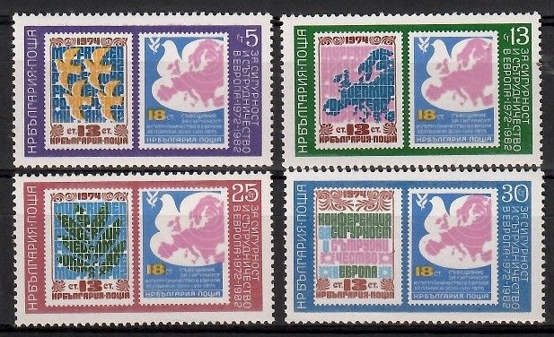 Znaczek Bułgaria 1982 Mi 3119-3122 Czyste **