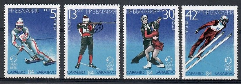 Znaczek Bułgaria 1984 Mi 3247-3250 Czyste **