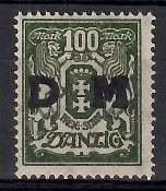 Znaczek Wolne Miasto Gdańsk 1923 Mi die 34 Czyste **