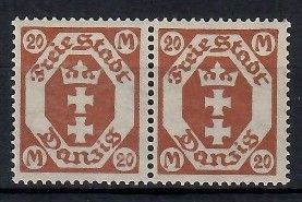 Znaczek Wolne Miasto Gdańsk 1922 Mi 126 Czyste **