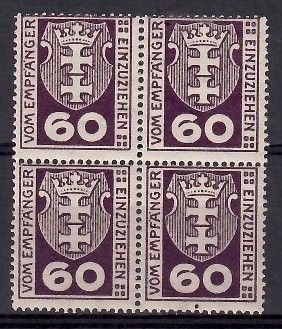 Znaczek Wolne Miasto Gdańsk 1921 Mi por 4a Czyste **