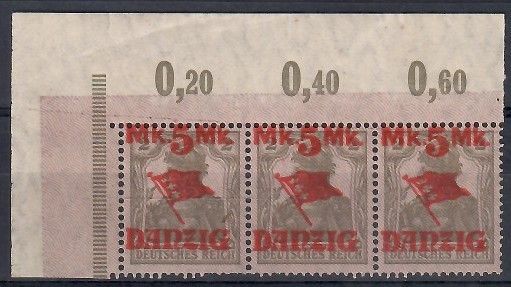 Znaczek Wolne Miasto Gdańsk 1920 Mi 45II Czyste **