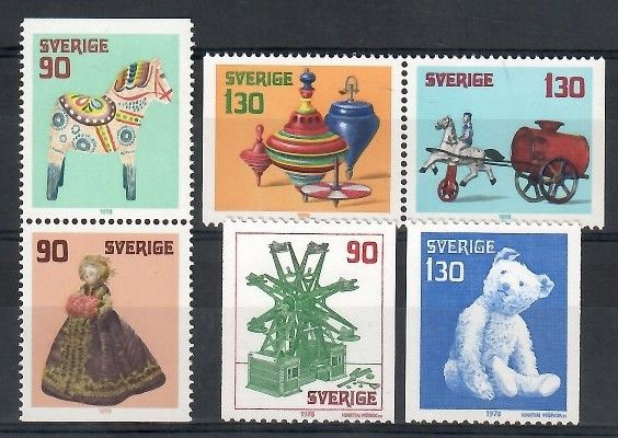 Znaczek Szwecja 1978 Mi 1045-1050 Czyste **