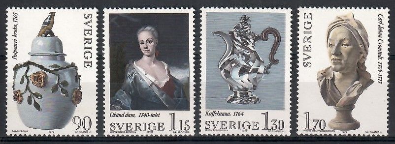 Znaczek Szwecja 1979 Mi 1078-1081 Czyste **