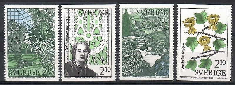 Znaczek Szwecja 1987 Mi 1453-1456 Czyste **