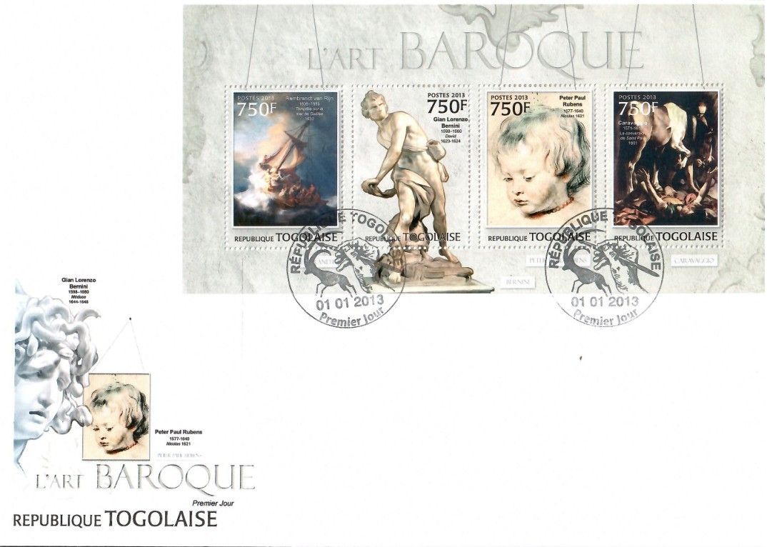Znaczek Togo 2013 Mi ark 4716-4719 FDC