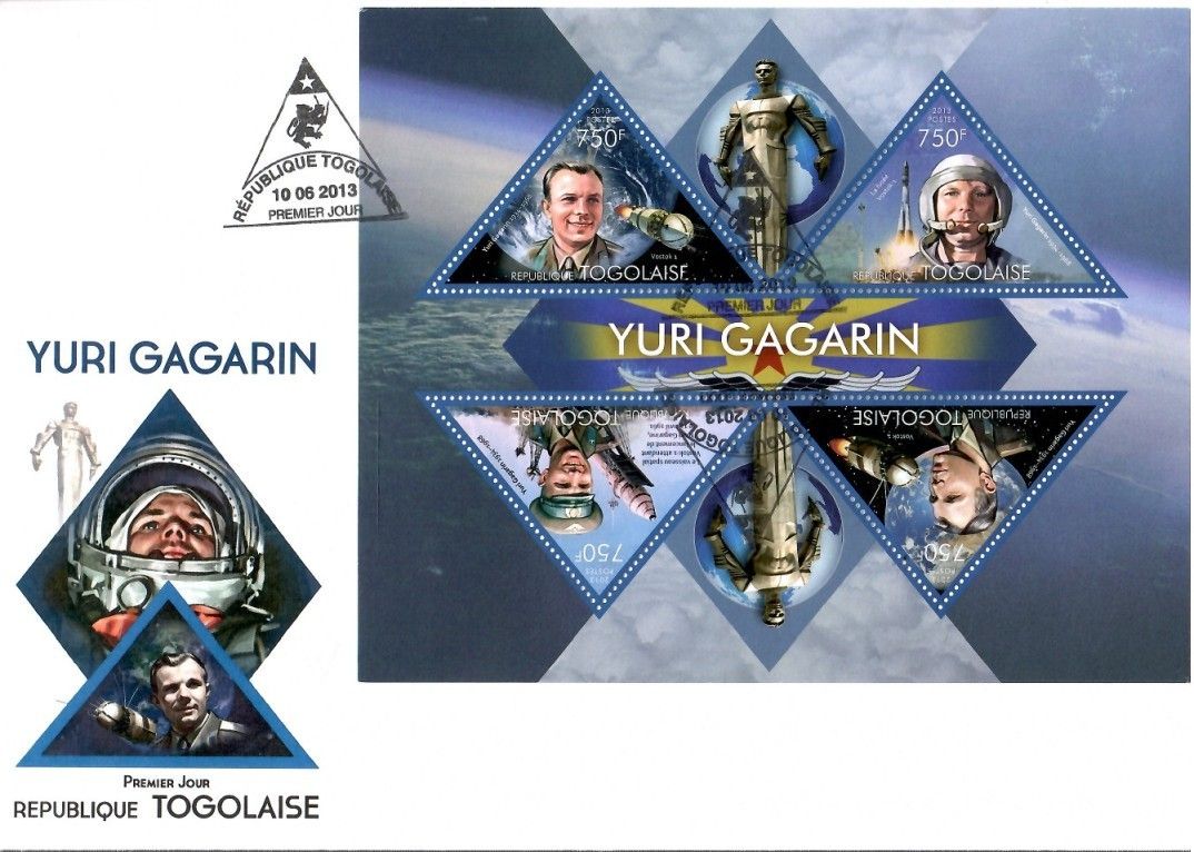 Znaczek Togo 2013 Mi ark 5036-5039 FDC