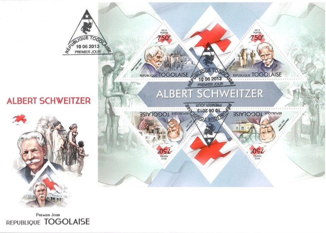 Znaczek Togo 2013 Mi ark 5066-5069 FDC