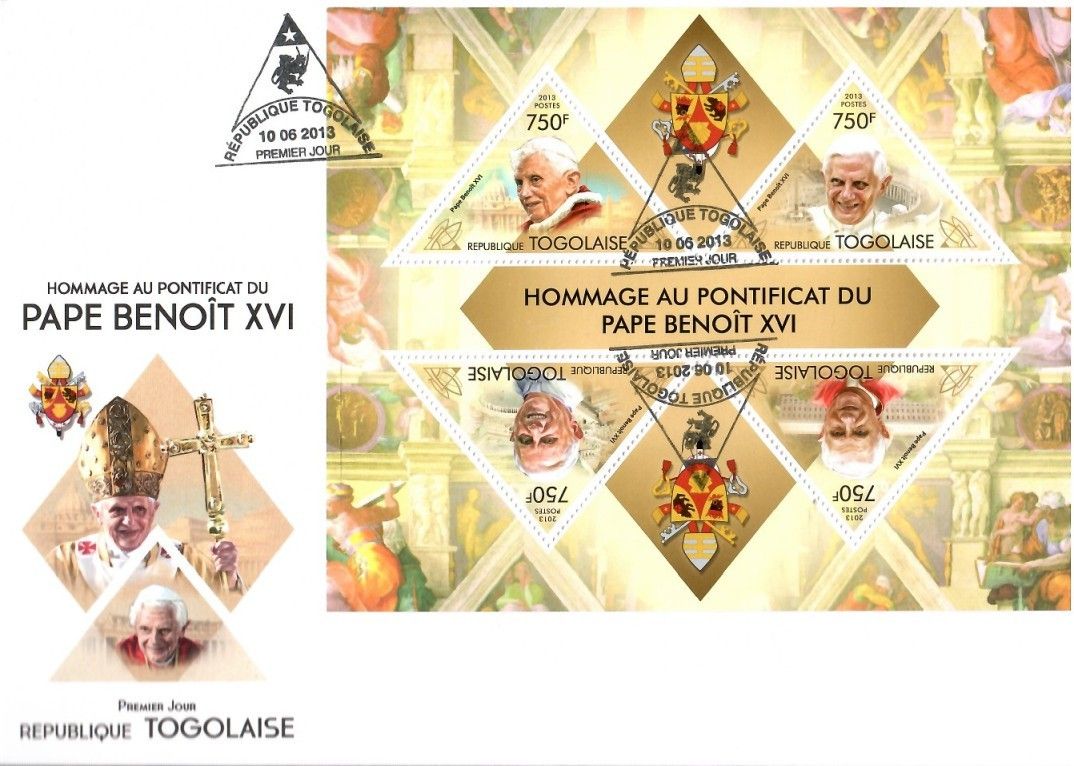 Znaczek Togo 2013 Mi ark 5081-5084 FDC