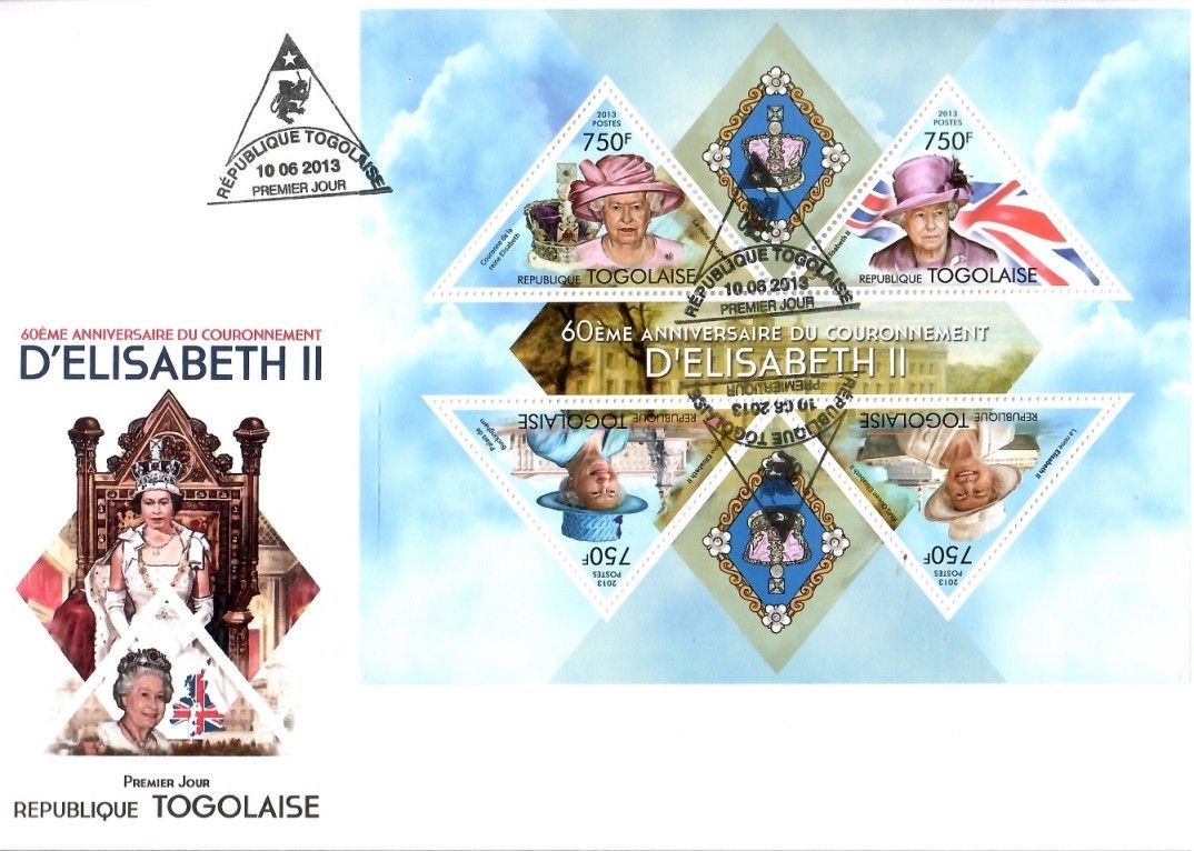 Znaczek Togo 2013 Mi ark 5096-5099 FDC