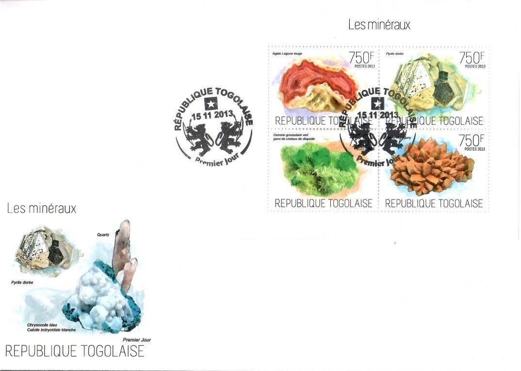 Znaczek Togo 2013 Mi ark 5291-5294 FDC