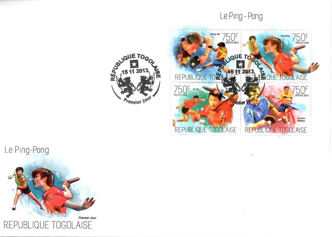 Znaczek Togo 2013 Mi ark 5386-5389 FDC