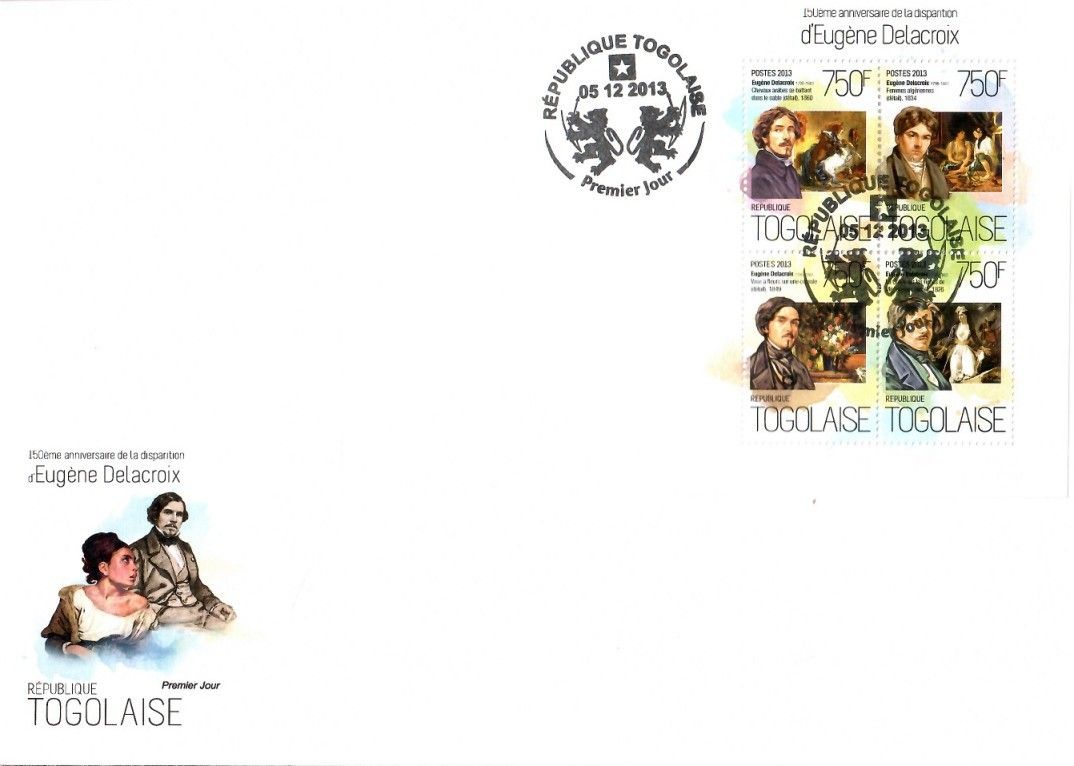 Znaczek Togo 2013 Mi ark 5466-5469 FDC