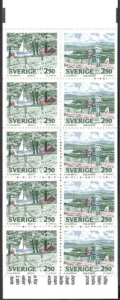 Znaczek Szwecja 1990 Mi mh 147 Czyste **