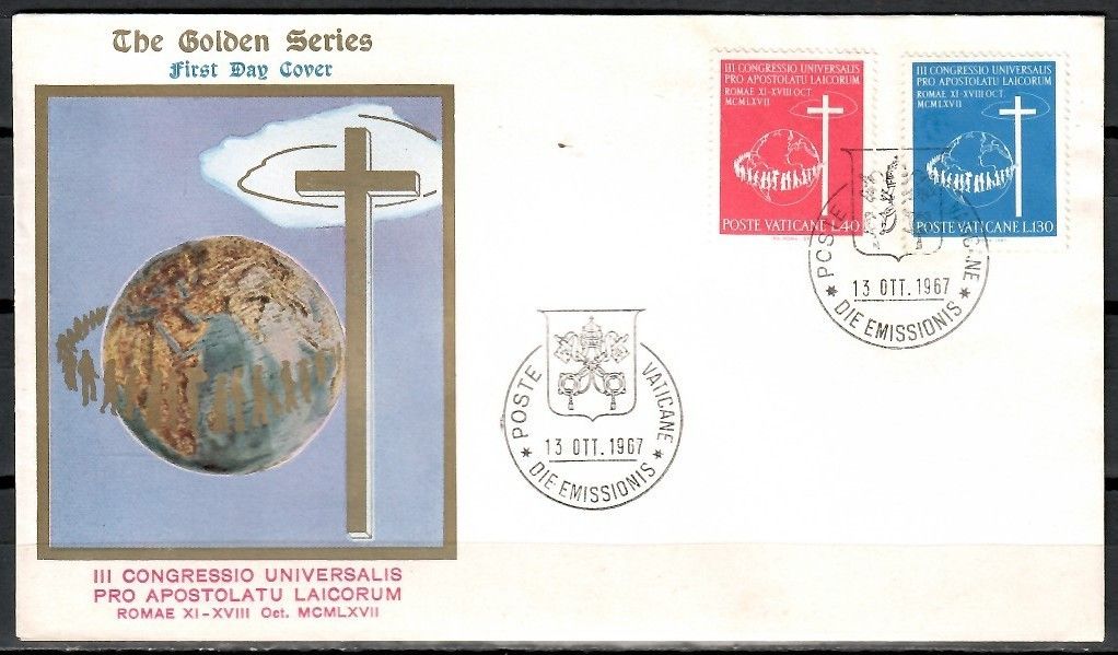 Znaczek Watykan 1967 Mi 531-532 FDC