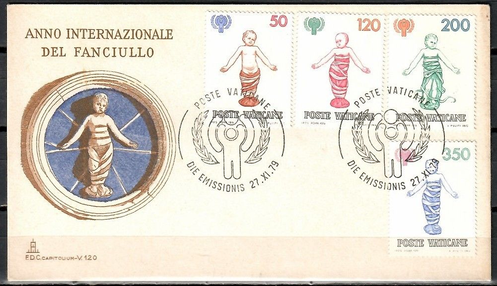 Znaczek Watykan 1979 Mi 755-758 FDC