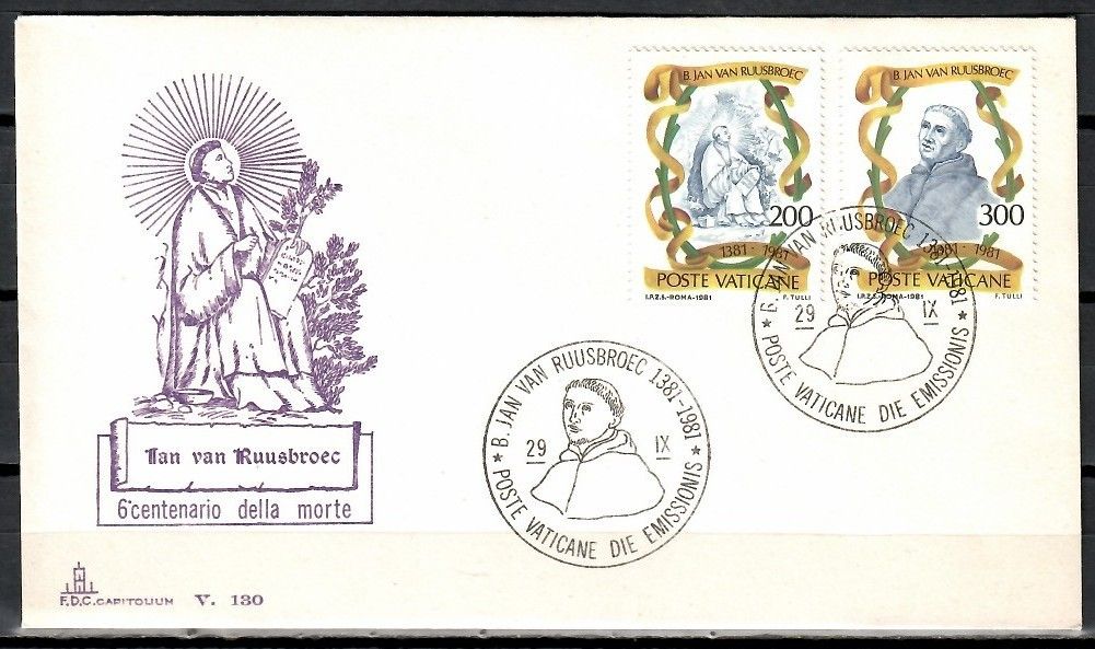 Znaczek Watykan 1981 Mi 789-790 FDC