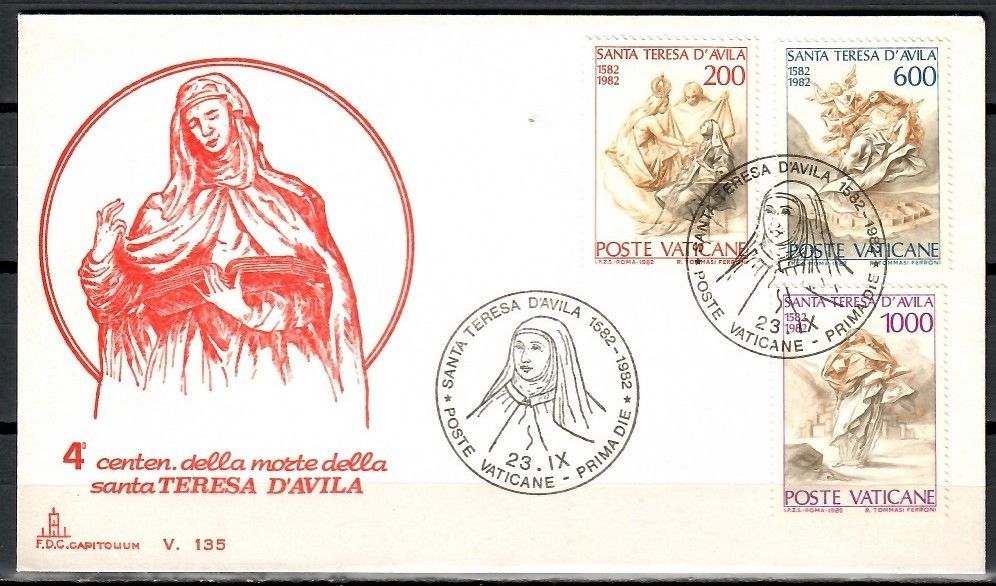 Znaczek Watykan 1982 Mi 808-810 FDC