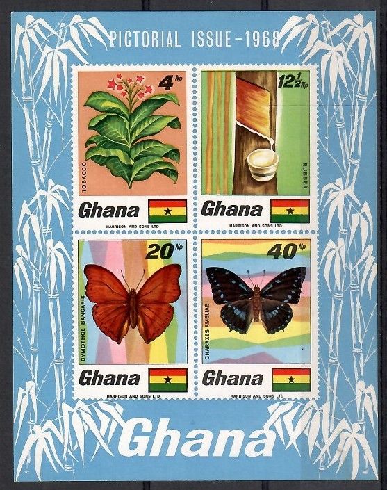 Znaczek Ghana 1968 Mi bl 31 Czyste **