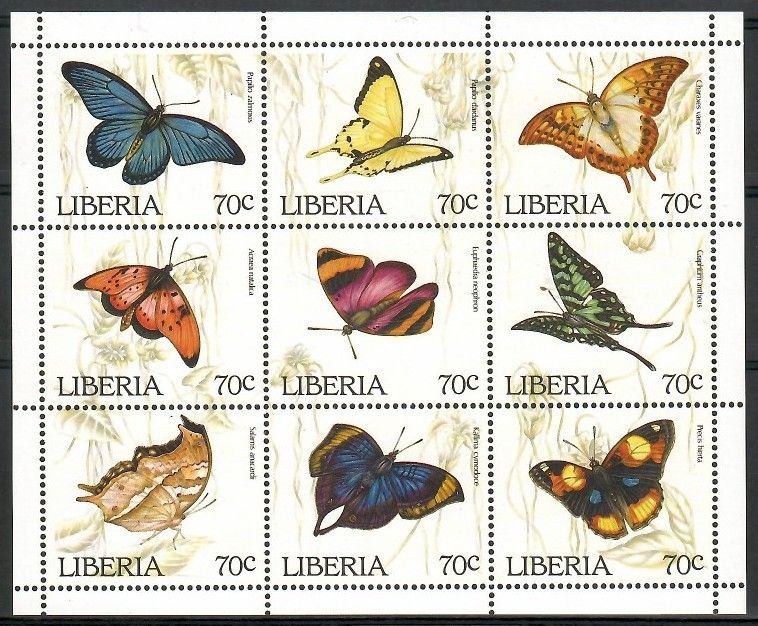 Znaczek Liberia 1996 Mi 1660-1668 Czyste **