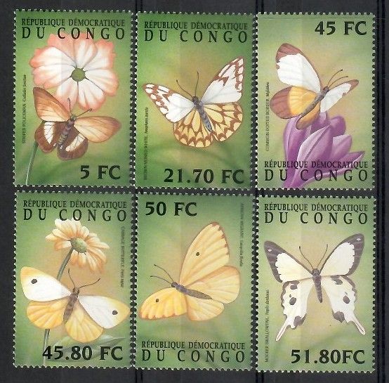 Znaczek Kongo Kinszasa / Zair 2001 Mi 1640-1645 Czyste **