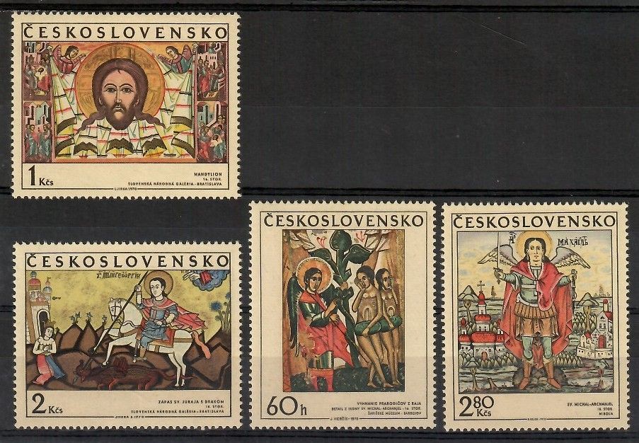 Znaczek Czechosłowacja 1970 Mi 1976-1979 Czyste **