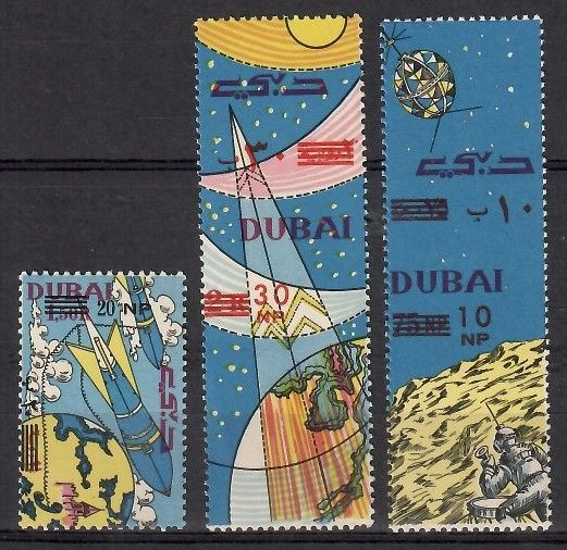Znaczek Dubaj 1964 Mi 157-159 Czyste **