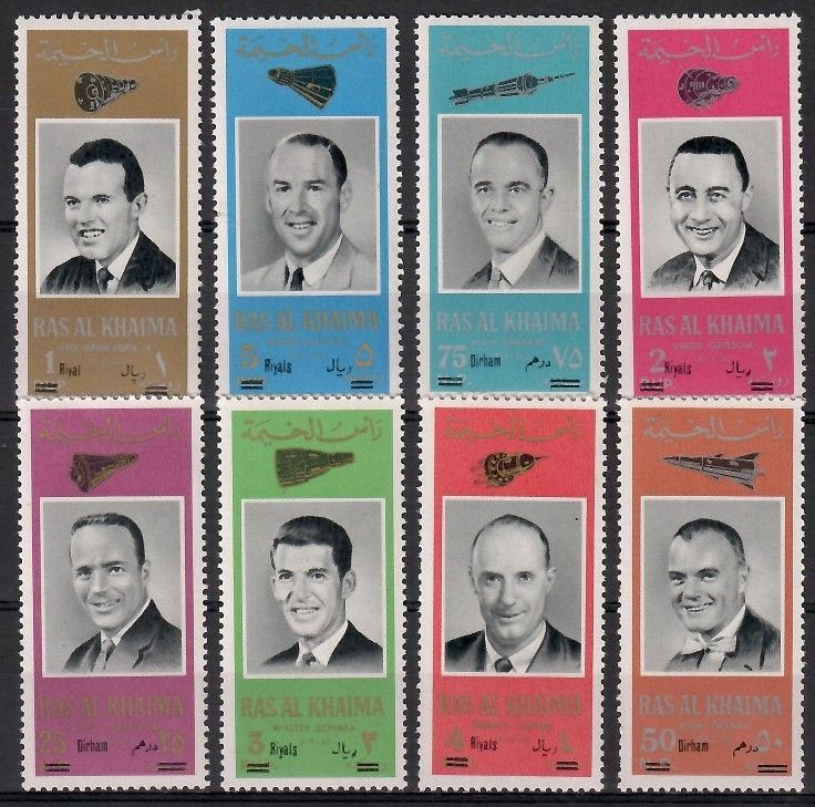 Znaczek Ras Al Khaimah 1966 Mi 124-131 Czyste **