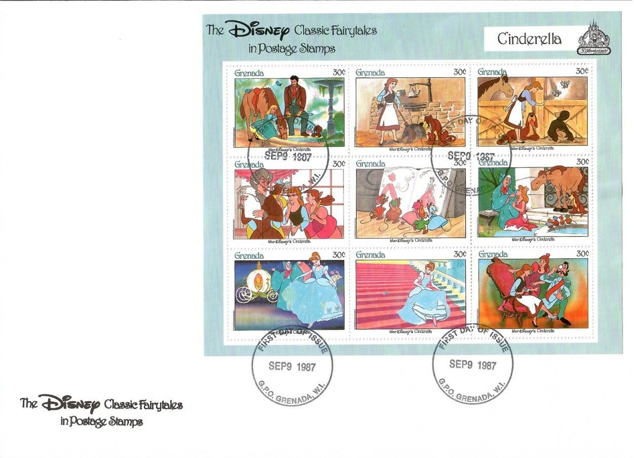 Znaczek Grenada 1987 Mi ark 1636-1644 FDC