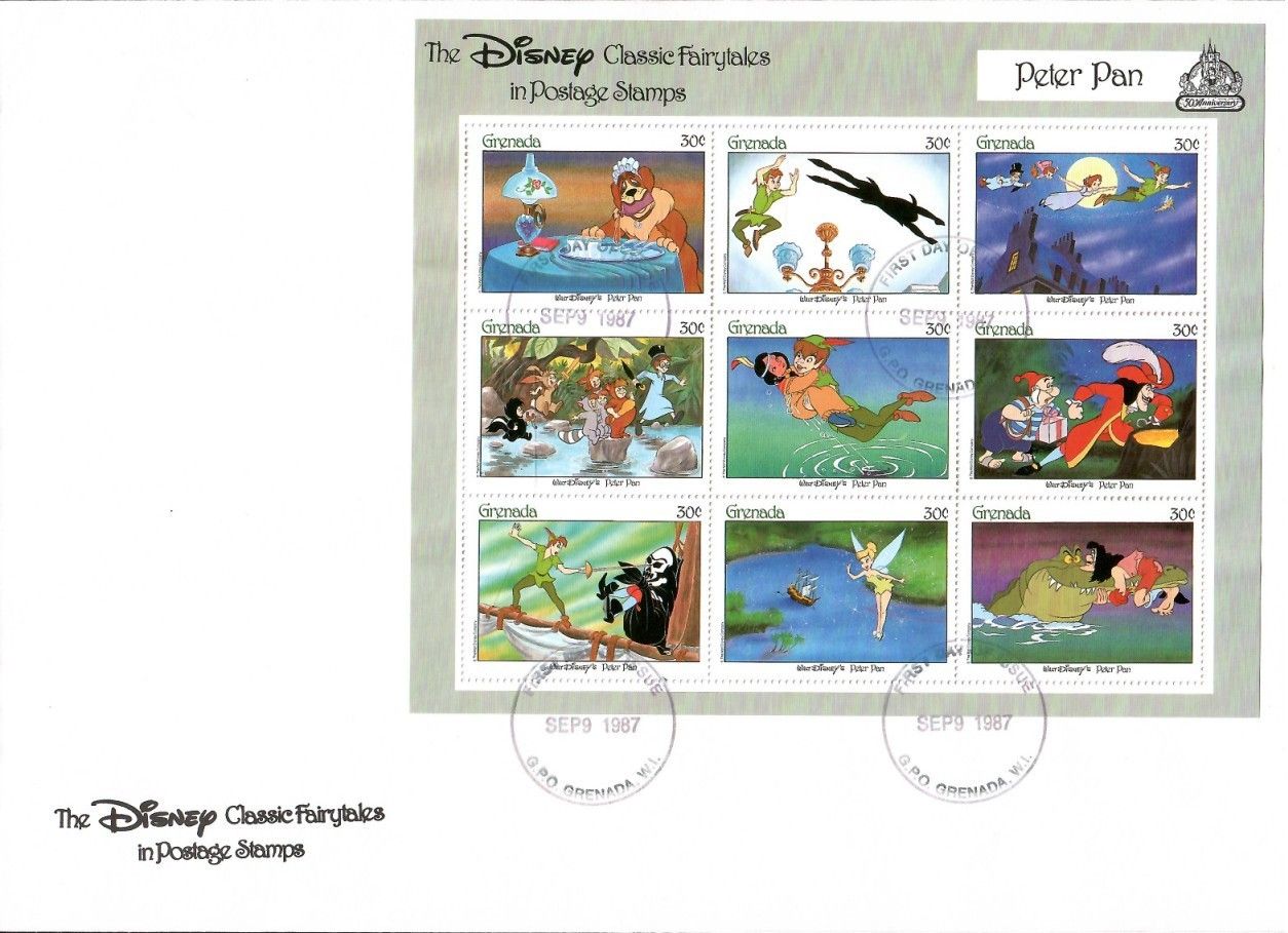 Znaczek Grenada 1987 Mi ark 1645-1653 FDC