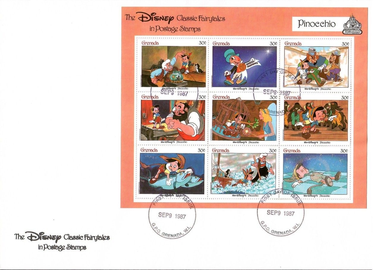 Znaczek Grenada 1987 Mi ark 1654-1662 FDC