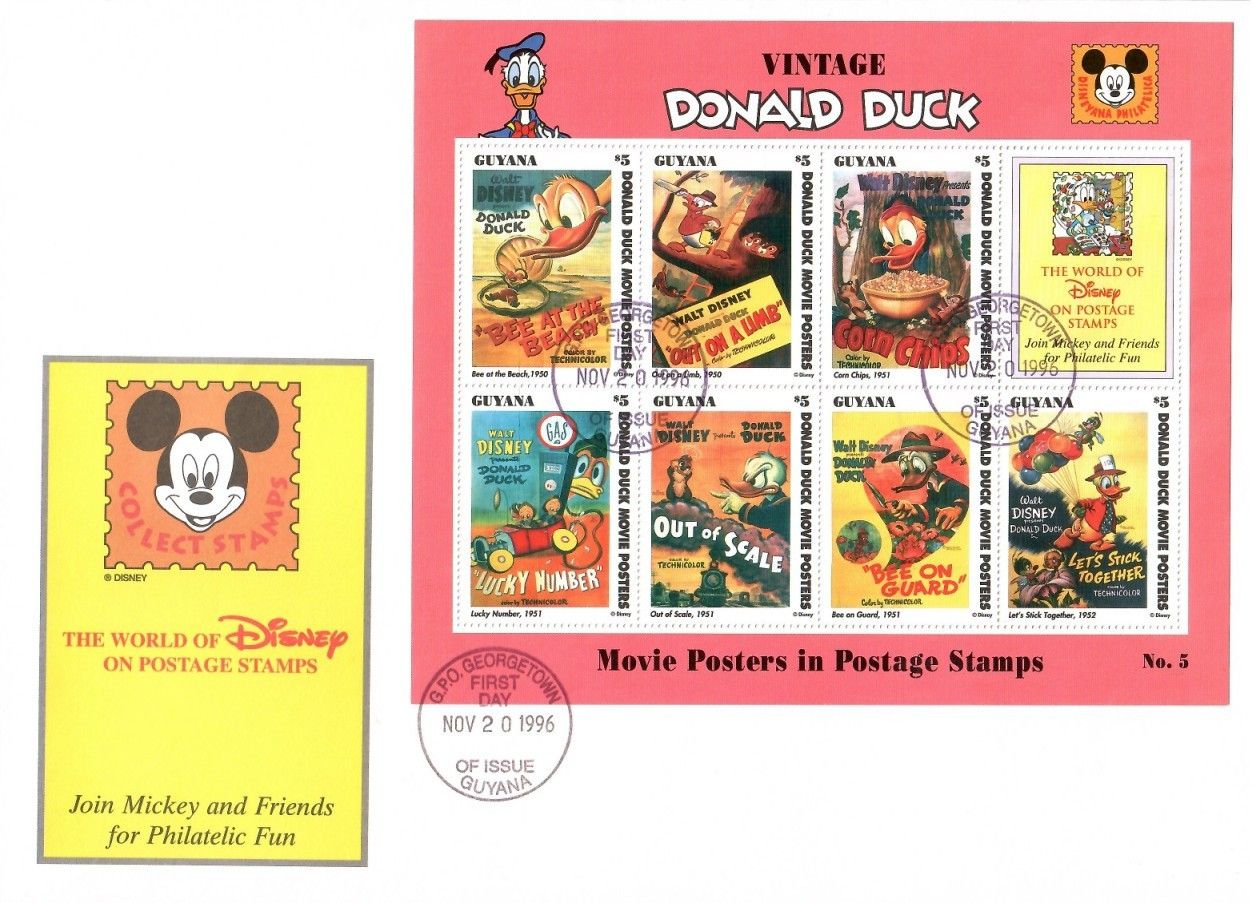 Znaczek Gujana 1996 Mi ark 5711-5717 FDC