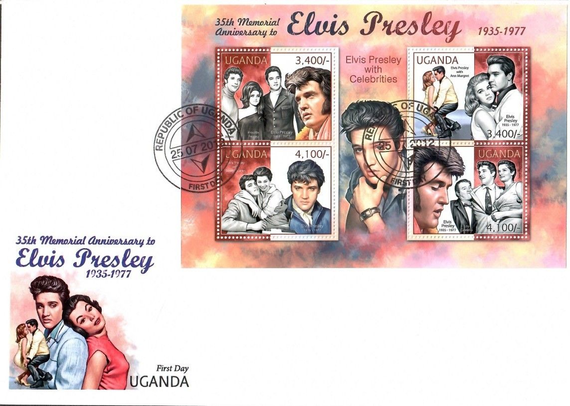 Znaczek Uganda 2012 Mi ark 2849-2852 FDC