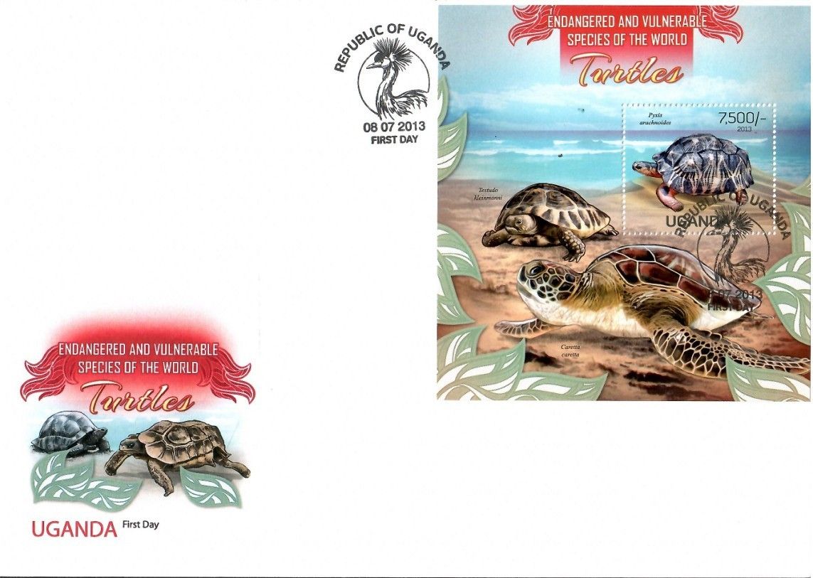 Znaczek Uganda 2013 Mi bl 414 FDC