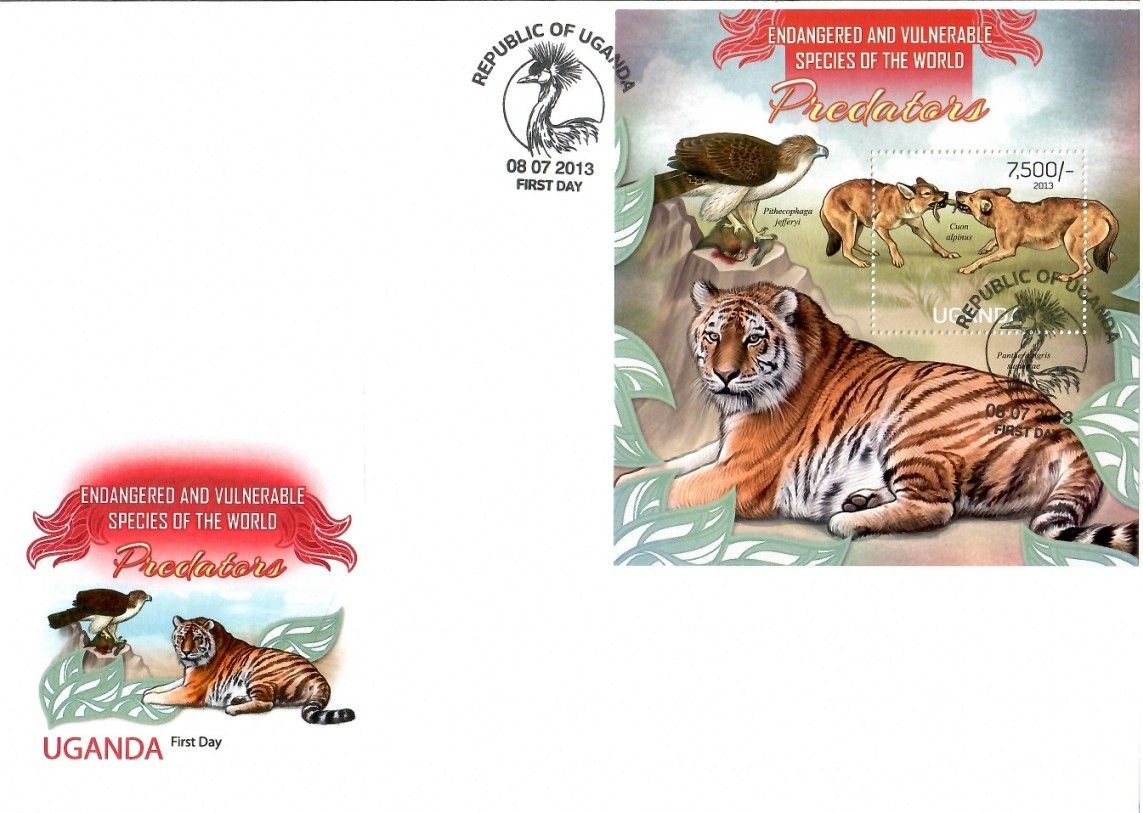 Znaczek Uganda 2013 Mi bl 420 FDC