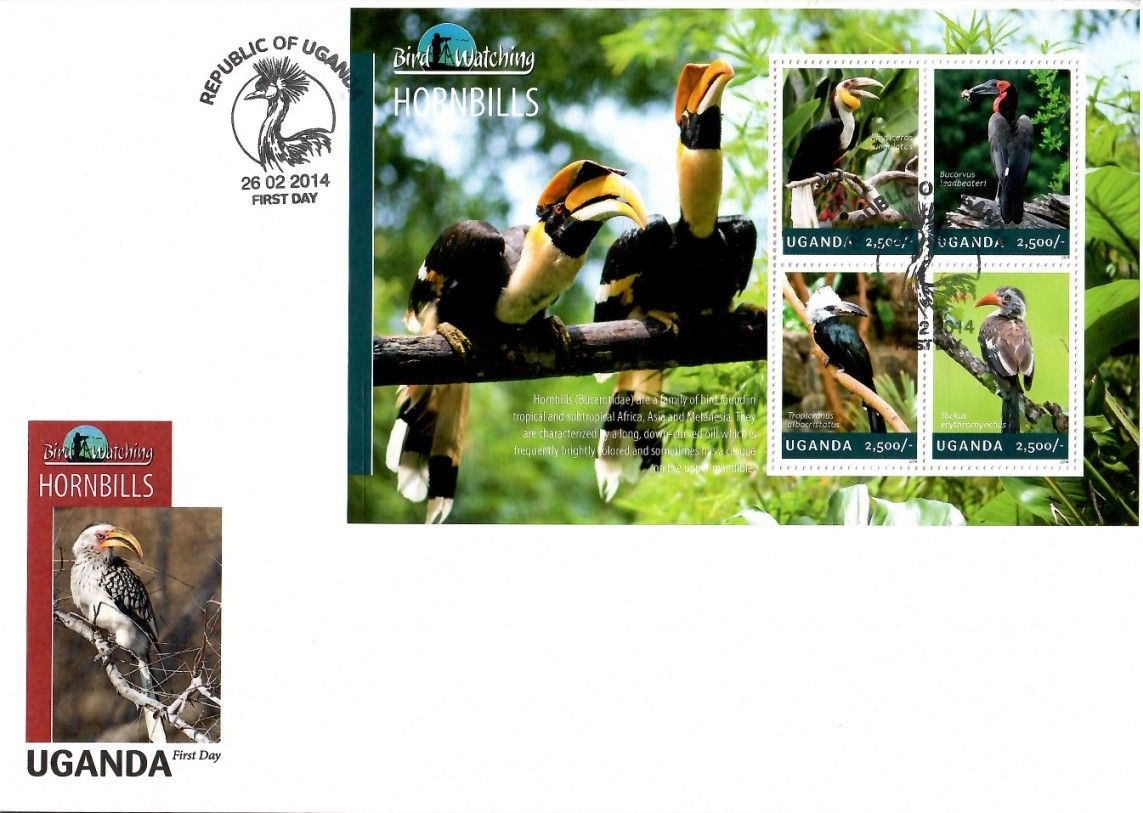 Znaczek Uganda 2014 Mi ark 3230-3233 FDC