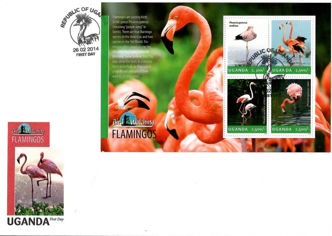 Znaczek Uganda 2014 Mi ark 3240-3243 FDC