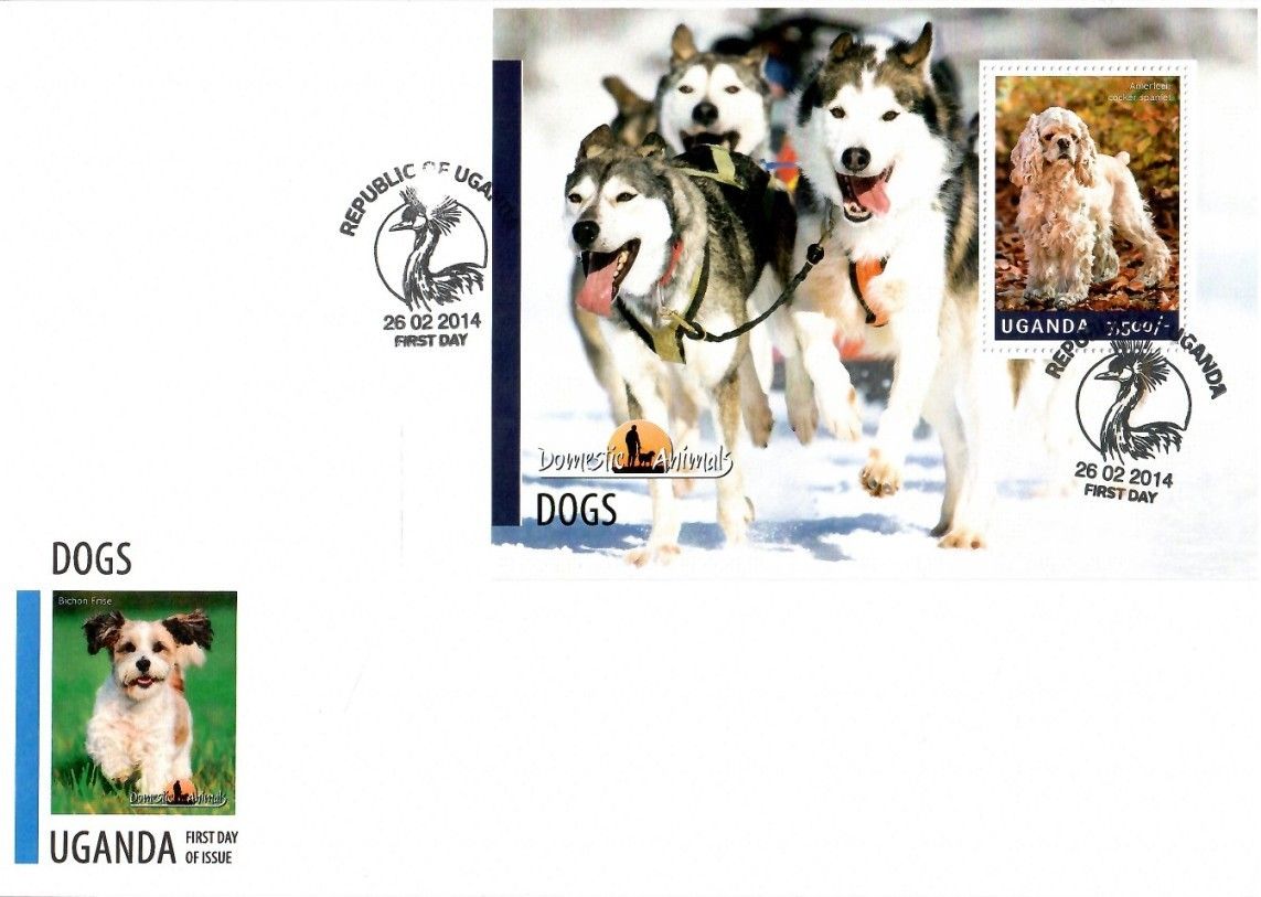 Znaczek Uganda 2014 Mi bl 470 FDC