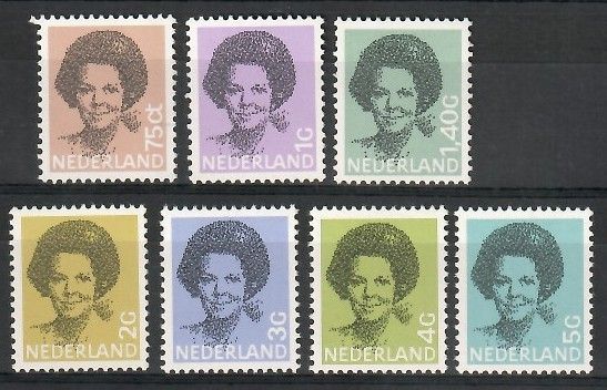 Znaczek Holandia 1982 Mi 1211-1217 Czyste **