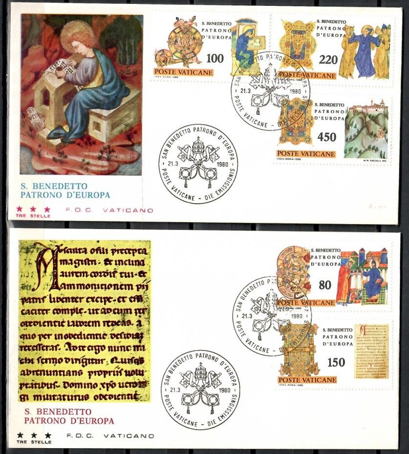 Znaczek Watykan 1980 Mi 759-763 FDC