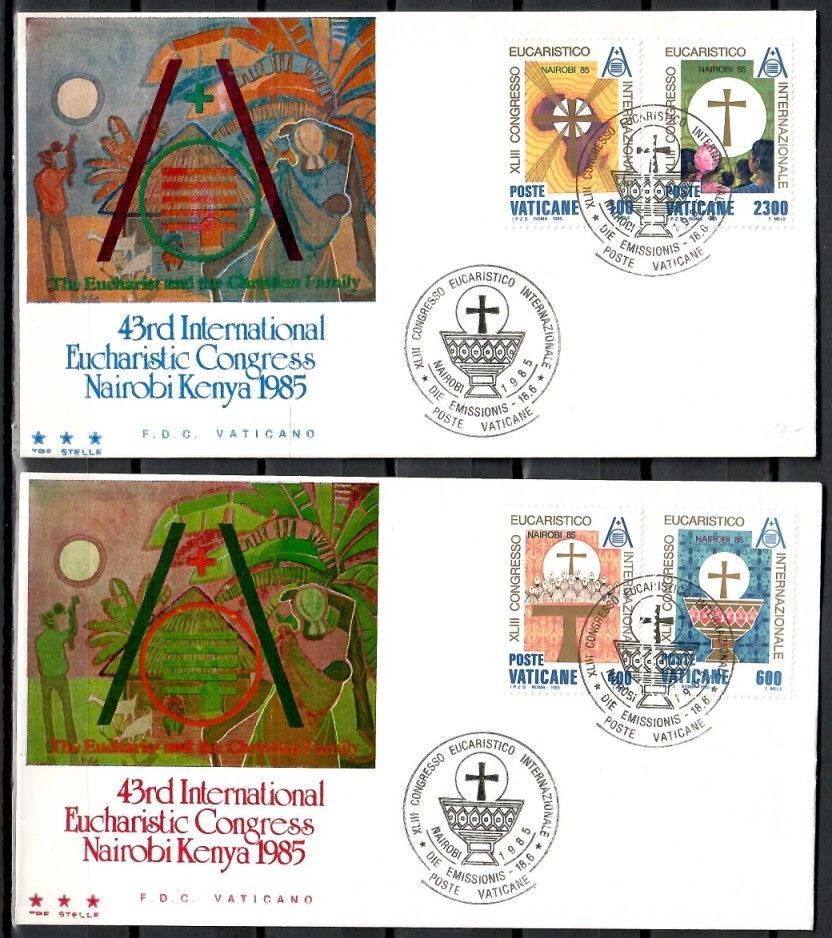 Znaczek Watykan 1985 Mi 876-879 FDC