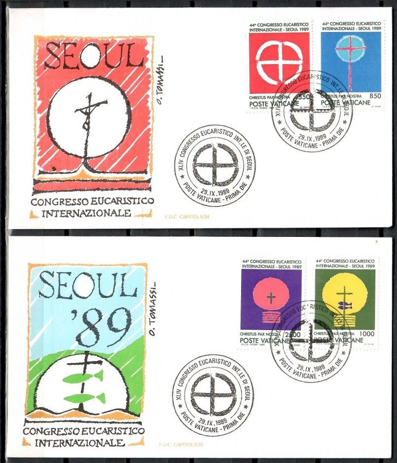 Znaczek Watykan 1989 Mi 984-987 FDC