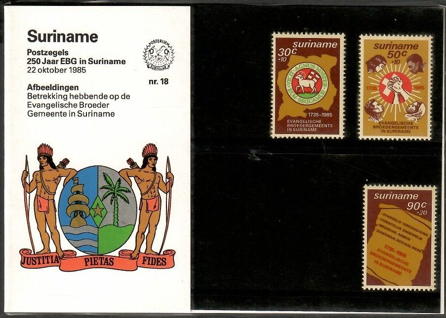 Znaczek Surinam 1985 Mi 1154-1156 Czyste **