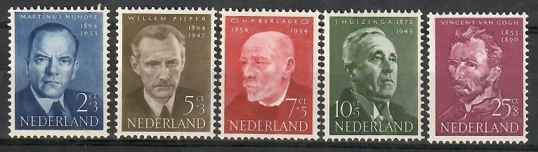 Znaczek Holandia 1954 Mi 636-640 Czyste **