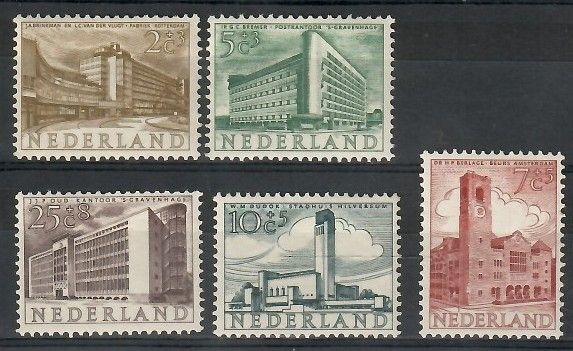 Znaczek Holandia 1955 Mi 655-659 Czyste **