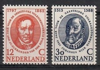 Znaczek Holandia 1960 Mi 751-752 Czyste **