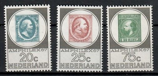 Znaczek Holandia 1967 Mi 880-882 Czyste **