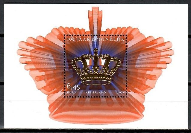 Znaczek Holandia 2007 Mi bl 105 Czyste **