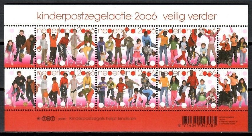 Znaczek Holandia 2006 Mi bl 100 Czyste **