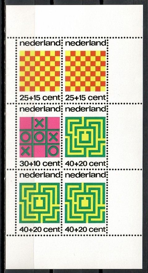 Znaczek Holandia 1973 Mi bl 12 Czyste **